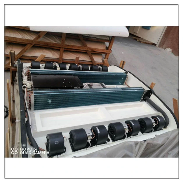 DC24V Factory Integrated Engine Driven Rooftop Mounted Copper Tube Coil Heat Exchanger Evaporator 24V with Generator 12m Bus Air Conditioner