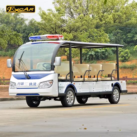 Ônibus turístico de patrulha com luz de alarme longo de 11 lugares